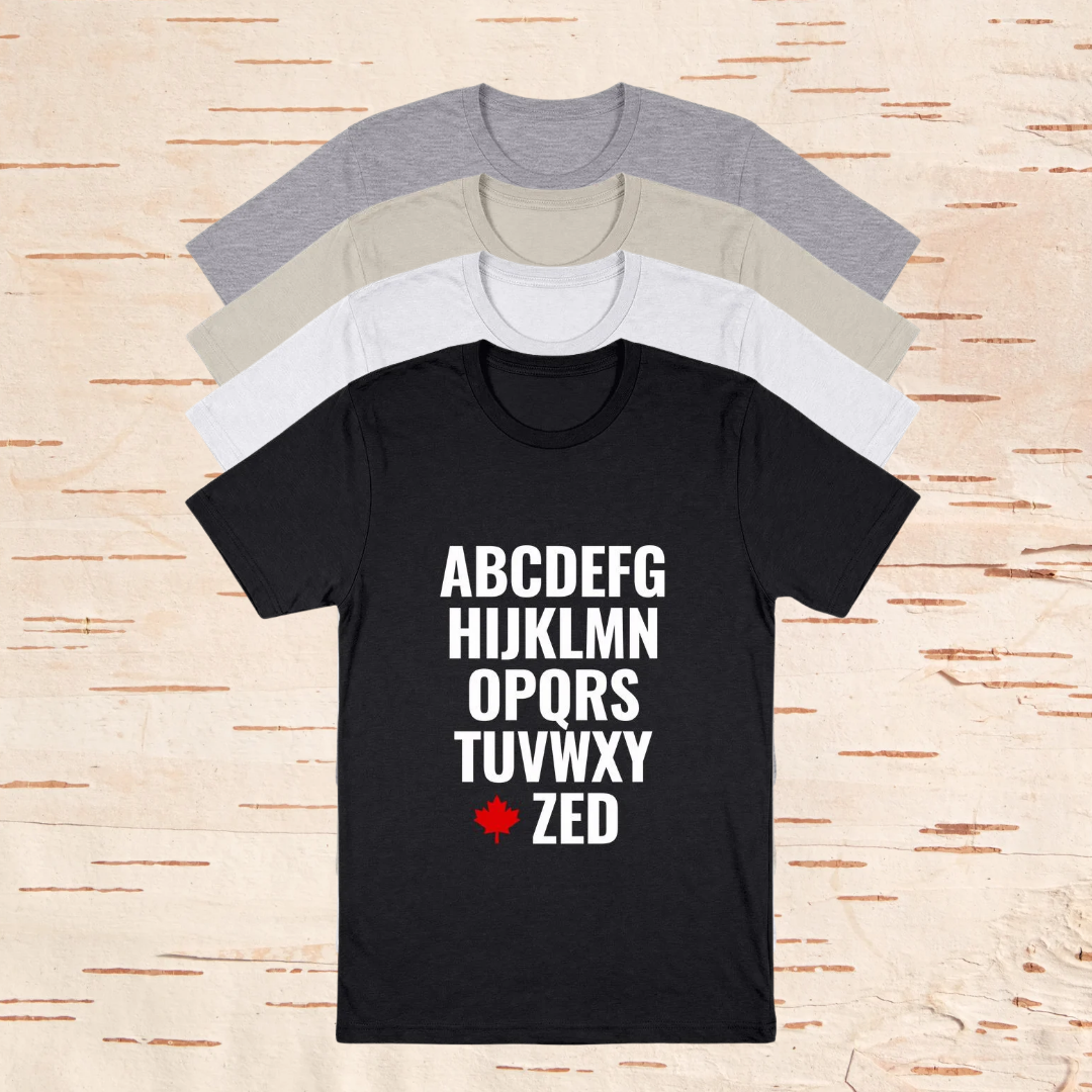 ABCD... ZED NOT ZEE - Unisex T-Shirts